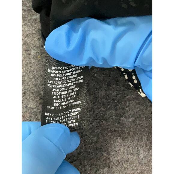 Lafayette 148 Belleve Black Ivory Woven Textured Jacket Blazer Size: 2 - Picture 7 of 7